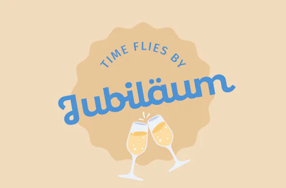 Flexibles Geschenk Zum Jubiläum (Time flies by)