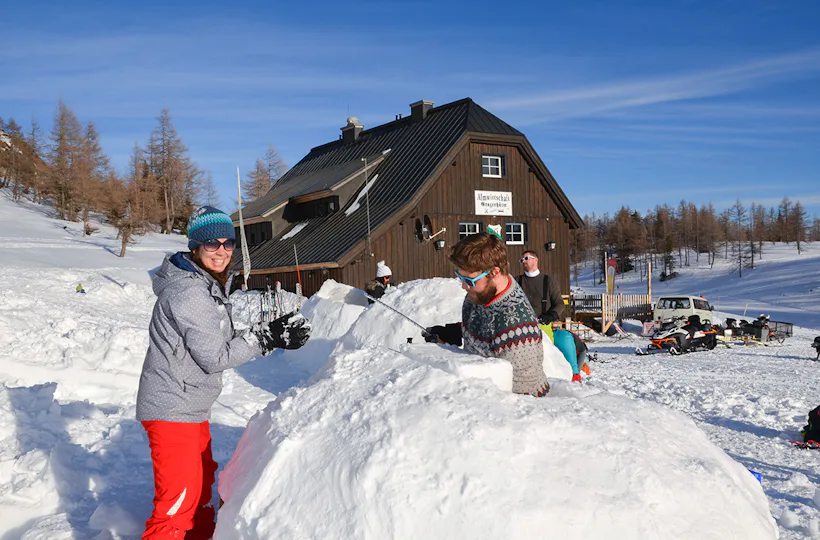 Iglu bauen Spital am Pyhrn