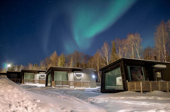 Polarlichterfahrt am See in Inari für 2 (5 Nächte)